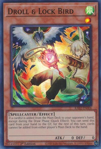 Droll & Lock Bird (Alternate Art) (RA02-EN006) [25th Anniversary Rarity Collection II]