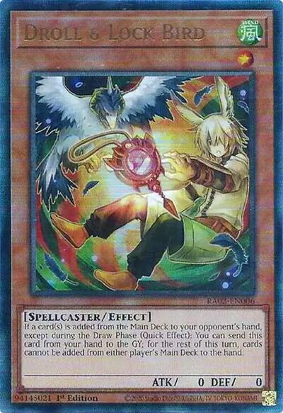 Droll & Lock Bird (Alternate Art) (PUR) (RA02-EN006) [25th Anniversary Rarity Collection II]