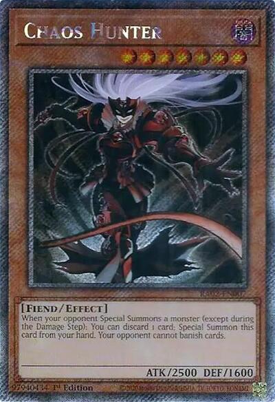 Chaos Hunter (Platinum Secret Rare) (RA02-EN007) [25th Anniversary Rarity Collection II]