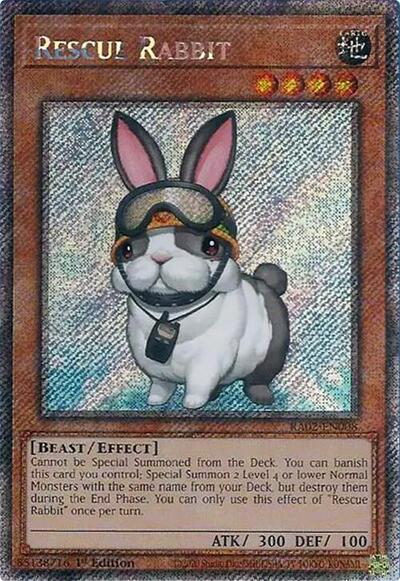 Rescue Rabbit (Platinum Secret Rare) (RA02-EN008) [25th Anniversary Rarity Collection II]
