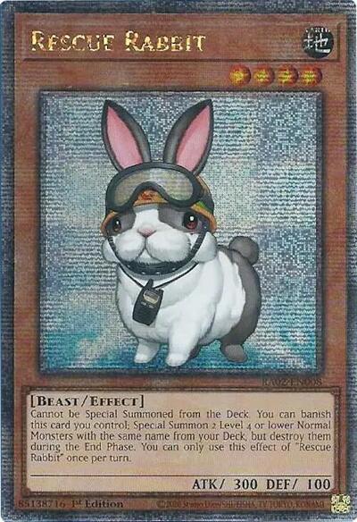 Rescue Rabbit (Quarter Century Secret Rare) (RA02-EN008) [25th Anniversary Rarity Collection II]