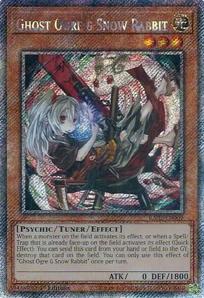 Ghost Ogre & Snow Rabbit (Alternate Art) (Platinum Secret Rare) (RA02-EN009) [25th Anniversary Rarity Collection II]