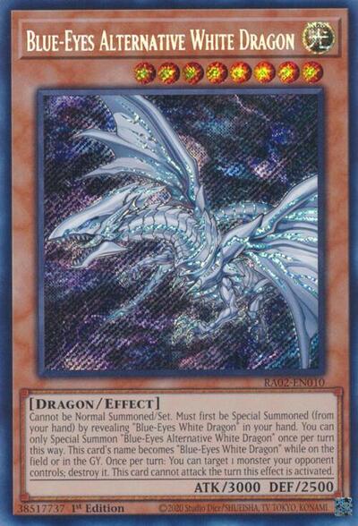 Blue-Eyes Alternative White Dragon (Secret Rare) (RA02-EN010) [25th Anniversary Rarity Collection II]