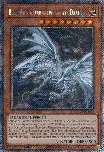 Blue-Eyes Alternative White Dragon (Platinum Secret Rare) (RA02-EN010) [25th Anniversary Rarity Collection II]