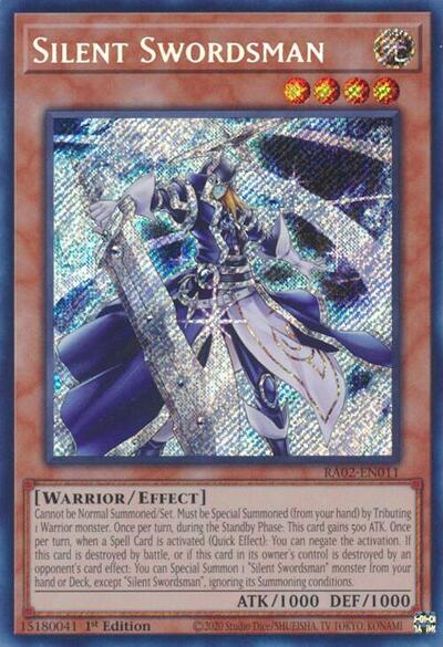 Silent Swordsman (Secret Rare) (RA02-EN011) [25th Anniversary Rarity Collection II]