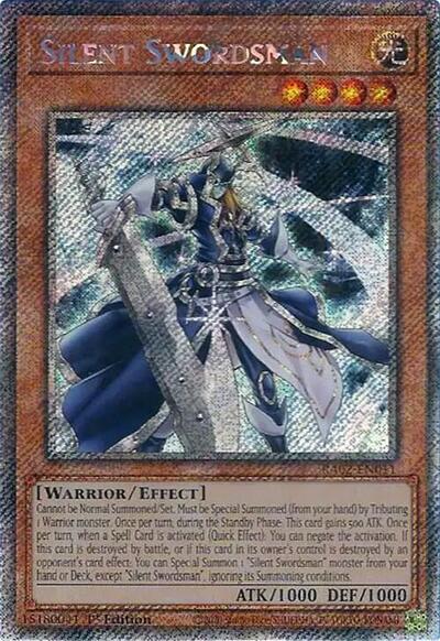 Silent Swordsman (Platinum Secret Rare) (RA02-EN011) [25th Anniversary Rarity Collection II]