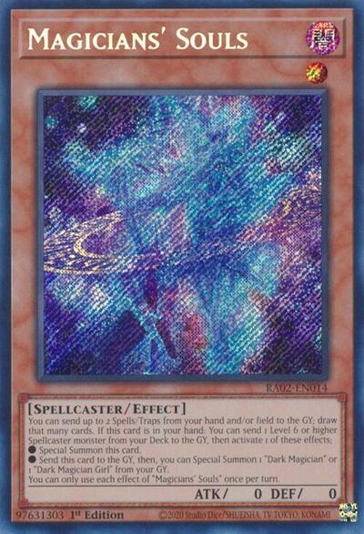 Magicians' Souls (Secret Rare) (RA02-EN014) [25th Anniversary Rarity Collection II]