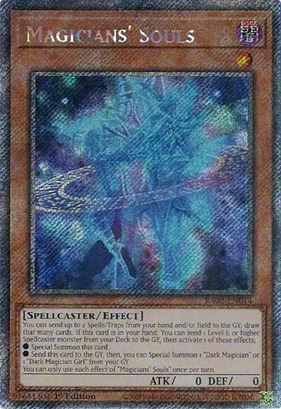 Magicians' Souls (Platinum Secret Rare) (RA02-EN014) [25th Anniversary Rarity Collection II]