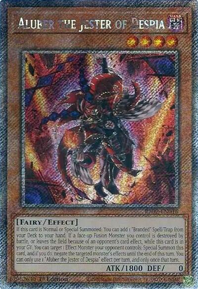 Aluber the Jester of Despia (Platinum Secret Rare) (RA02-EN016) [25th Anniversary Rarity Collection II]