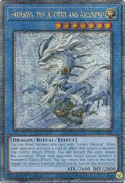 Sauravis, the Ancient and Ascended (Quarter Century Secret Rare) (RA02-EN019) [25th Anniversary Rarity Collection II]