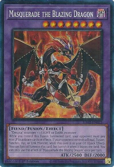 Masquerade the Blazing Dragon (PCR) (RA02-EN022) [25th Anniversary Rarity Collection II]