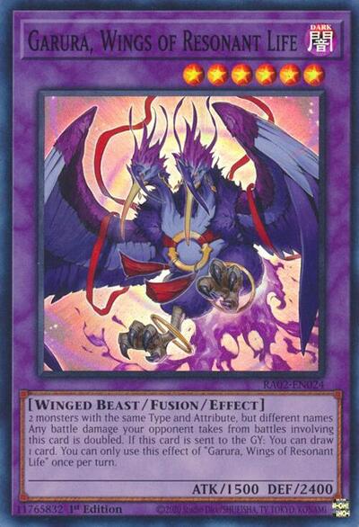 Garura, Wings of Resonant Life (RA02-EN024) [25th Anniversary Rarity Collection II]