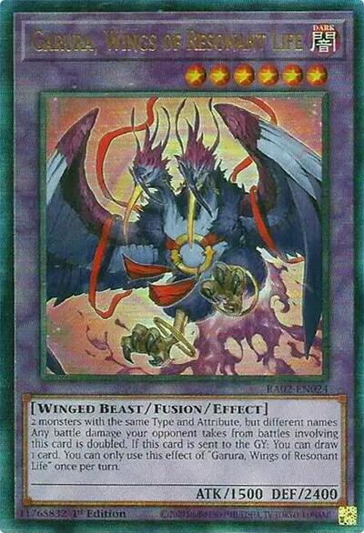 Garura, Wings of Resonant Life (PUR) (RA02-EN024) [25th Anniversary Rarity Collection II]