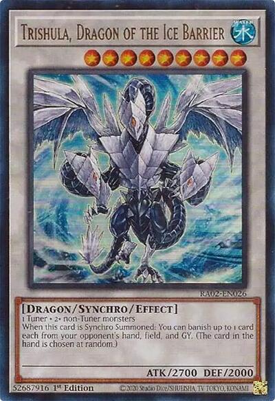 Trishula, Dragon of the Ice Barrier (UR) (RA02-EN026) [25th Anniversary Rarity Collection II]