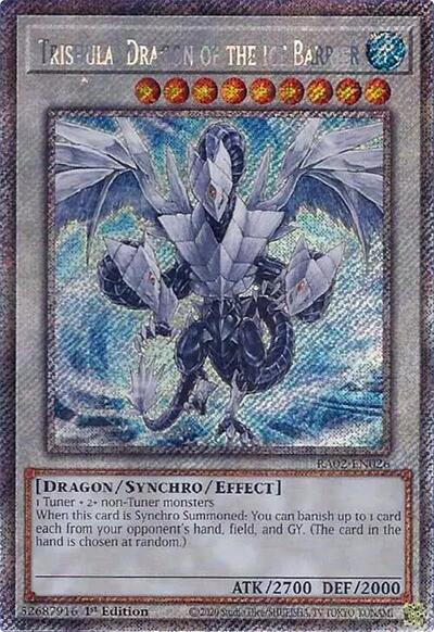 Trishula, Dragon of the Ice Barrier (Platinum Secret Rare) (RA02-EN026) [25th Anniversary Rarity Collection II]
