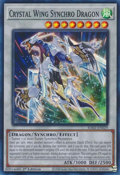 Crystal Wing Synchro Dragon (RA02-EN029) [25th Anniversary Rarity Collection II]