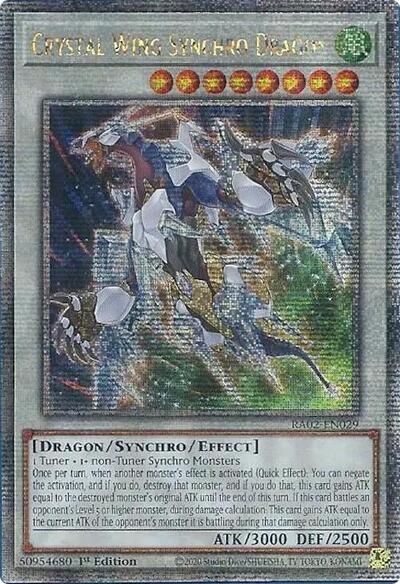 Crystal Wing Synchro Dragon (Quarter Century Secret Rare) (RA02-EN029) [25th Anniversary Rarity Collection II]