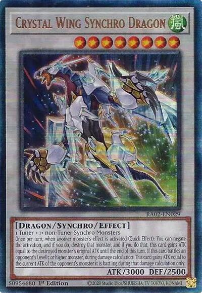 Crystal Wing Synchro Dragon (PUR) (RA02-EN029) [25th Anniversary Rarity Collection II]