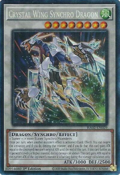 Crystal Wing Synchro Dragon (PCR) (RA02-EN029) [25th Anniversary Rarity Collection II]