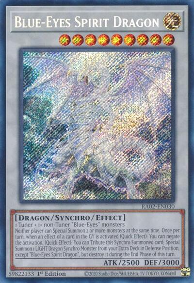 Blue-Eyes Spirit Dragon (Secret Rare) (RA02-EN030) [25th Anniversary Rarity Collection II]