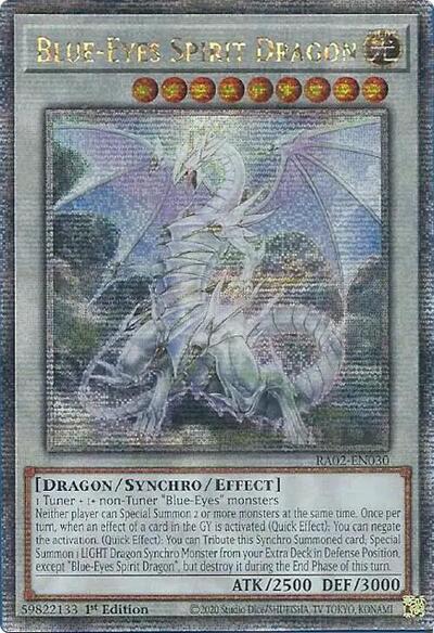 Blue-Eyes Spirit Dragon (Quarter Century Secret Rare) (RA02-EN030) [25th Anniversary Rarity Collection II]