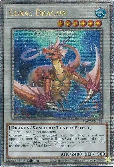 Coral Dragon (Quarter Century Secret Rare) (RA02-EN031) [25th Anniversary Rarity Collection II]