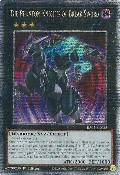 The Phantom Knights of Break Sword (Quarter Century Secret Rare) (RA02-EN035) [25th Anniversary Rarity Collection II]