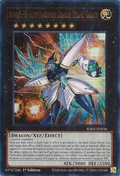 Number 38: Hope Harbinger Dragon Titanic Galaxy (UR) (RA02-EN036) [25th Anniversary Rarity Collection II]