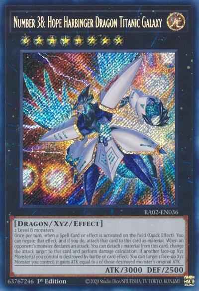 Number 38: Hope Harbinger Dragon Titanic Galaxy (Secret Rare) (RA02-EN036) [25th Anniversary Rarity Collection II]