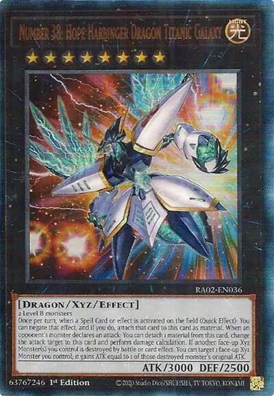 Number 38: Hope Harbinger Dragon Titanic Galaxy (PUR) (RA02-EN036) [25th Anniversary Rarity Collection II]