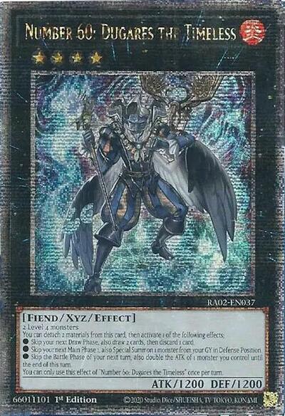 Number 60: Dugares the Timeless (Quarter Century Secret Rare) (RA02-EN037) [25th Anniversary Rarity Collection II]