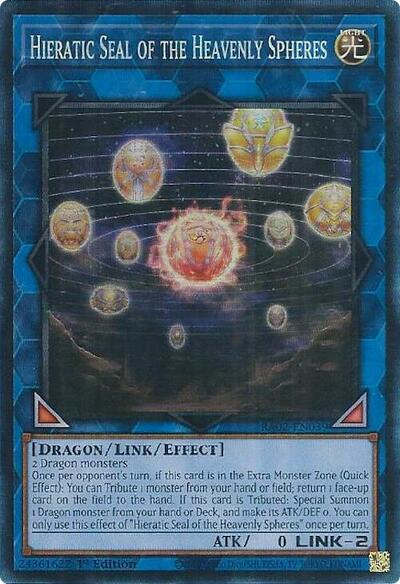 Hieratic Seal of the Heavenly Spheres (PCR) (RA02-EN039) [25th Anniversary Rarity Collection II]