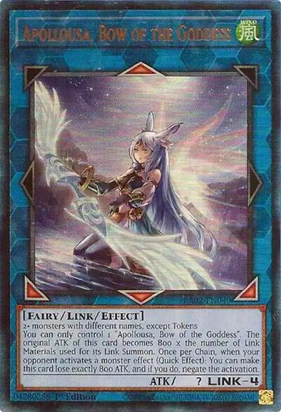 Apollousa, Bow of the Goddess (Alternate Art) (PUR) (RA02-EN040) [25th Anniversary Rarity Collection II]