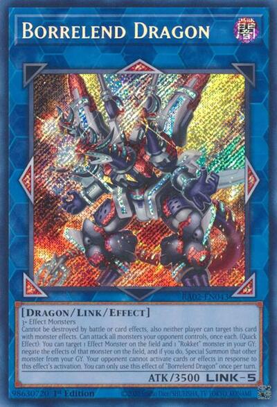Borrelend Dragon (Secret Rare) (RA02-EN043) [25th Anniversary Rarity Collection II]