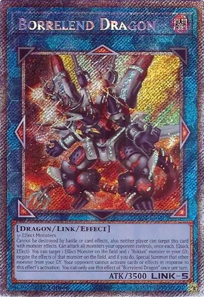 Borrelend Dragon (Platinum Secret Rare) (RA02-EN043) [25th Anniversary Rarity Collection II]
