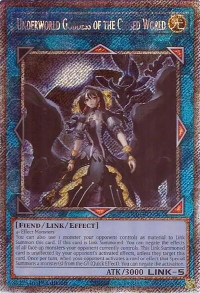 Underworld Goddess of the Closed World (Platinum Secret Rare) (RA02-EN045) [25th Anniversary Rarity Collection II]