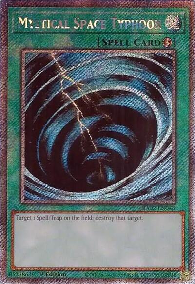 Mystical Space Typhoon (Platinum Secret Rare) (RA02-EN048) [25th Anniversary Rarity Collection II]
