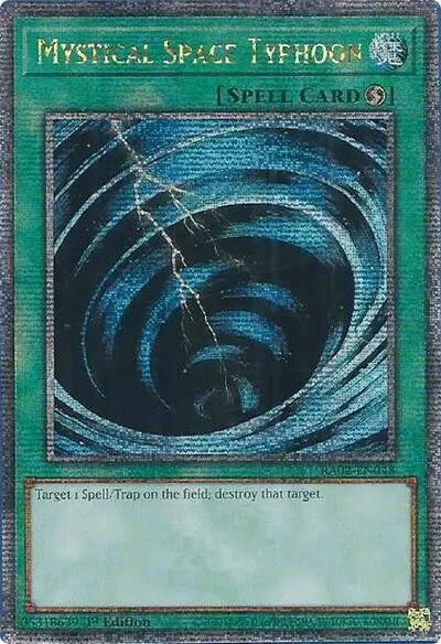 Mystical Space Typhoon (Quarter Century Secret Rare) (RA02-EN048) [25th Anniversary Rarity Collection II]
