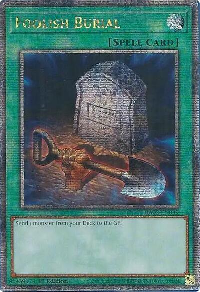 Foolish Burial (Quarter Century Secret Rare) (RA02-EN049) [25th Anniversary Rarity Collection II]