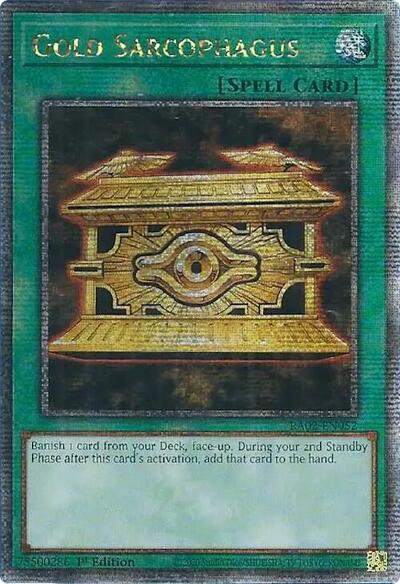 Gold Sarcophagus (Quarter Century Secret Rare) (RA02-EN052) [25th Anniversary Rarity Collection II]