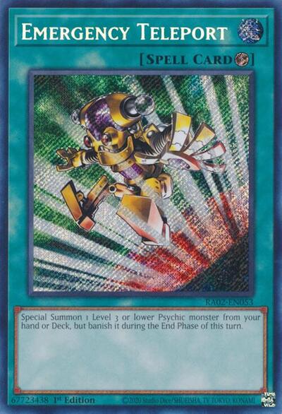 Emergency Teleport (Secret Rare) (RA02-EN053) [25th Anniversary Rarity Collection II]