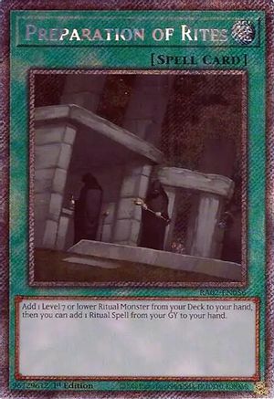 Preparation of Rites (Platinum Secret Rare) (RA02-EN056) - 25th Anniversary Rarity Collection II 1st Edition