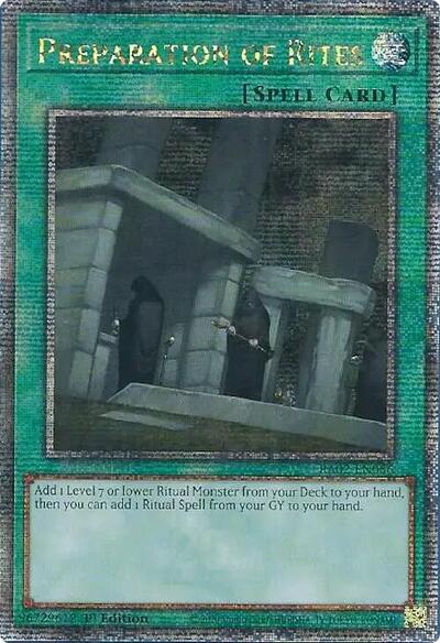 Preparation of Rites (Quarter Century Secret Rare) (RA02-EN056) [25th Anniversary Rarity Collection II]
