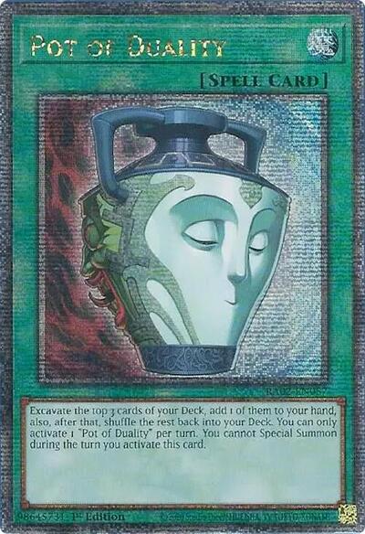 Pot of Duality (Quarter Century Secret Rare) (RA02-EN057) [25th Anniversary Rarity Collection II]