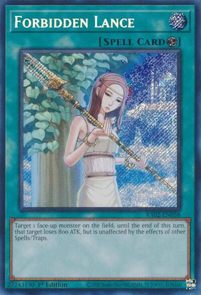 Forbidden Lance (Secret Rare) (RA02-EN058) [25th Anniversary Rarity Collection II]