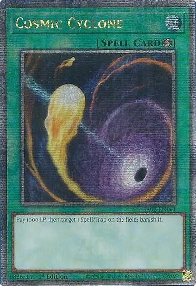 Cosmic Cyclone (Quarter Century Secret Rare) (RA02-EN061) [25th Anniversary Rarity Collection II]