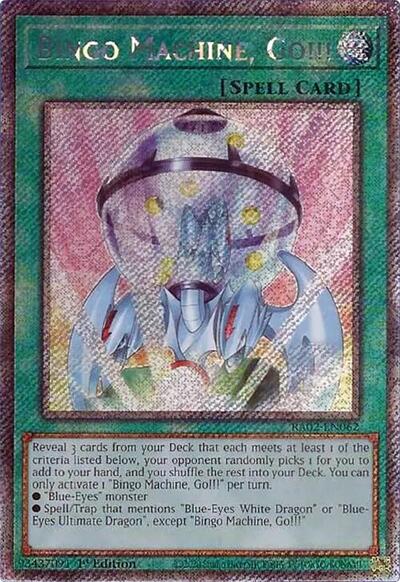 Bingo Machine, Go!!! (Platinum Secret Rare) (RA02-EN062) [25th Anniversary Rarity Collection II]