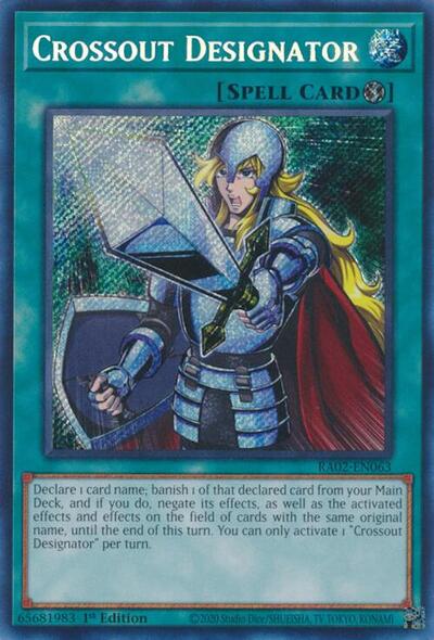 Crossout Designator (Secret Rare) (RA02-EN063) [25th Anniversary Rarity Collection II]