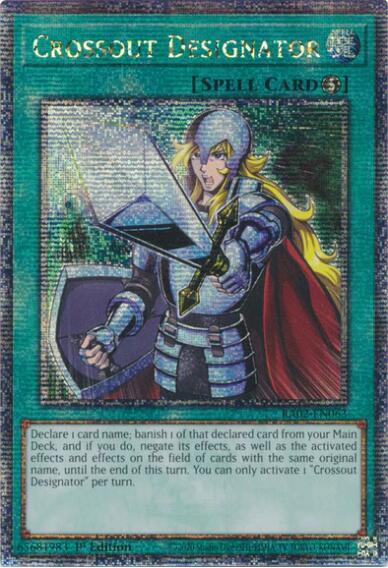 Crossout Designator (Quarter Century Secret Rare) (RA02-EN063) [25th Anniversary Rarity Collection II]
