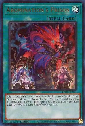 Abomination's Prison (UR) (RA02-EN064) - 25th Anniversary Rarity Collection II 1st Edition